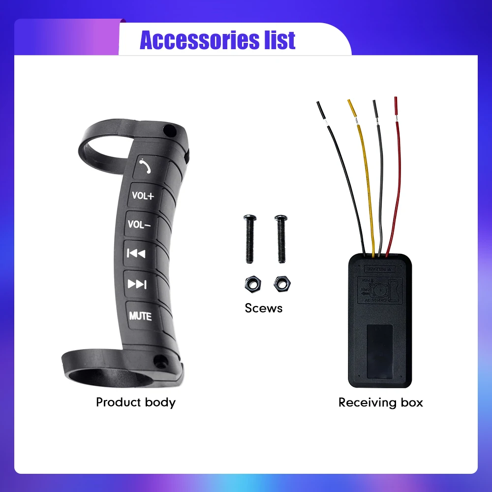 Universal Wireless Bluetooth button Steering Wheel Multi-Function Remote Control Car Radio GPS Multimedia Navigation Player