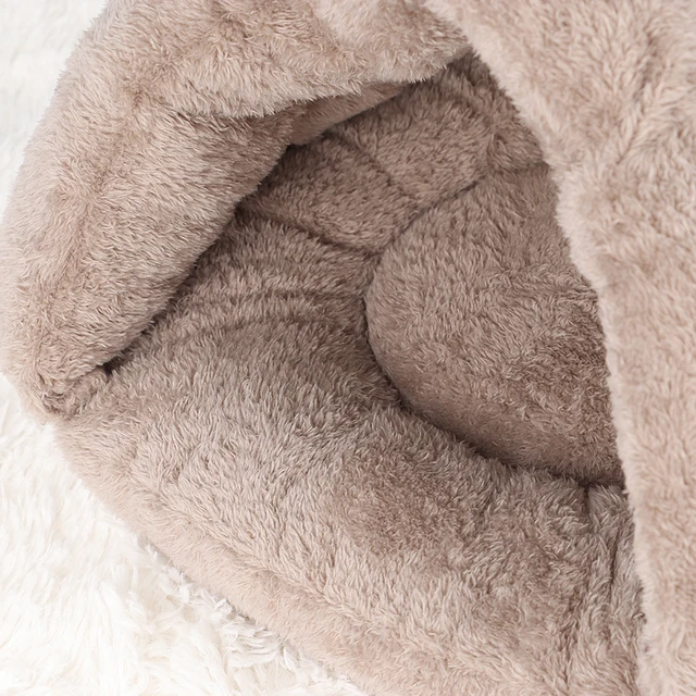 Soft Cat Bed Winter Warm Plush Pet Puupy Kitten Nest Kennel Deep Sleep Cats Cave House For Cats Small Dogs Products 3