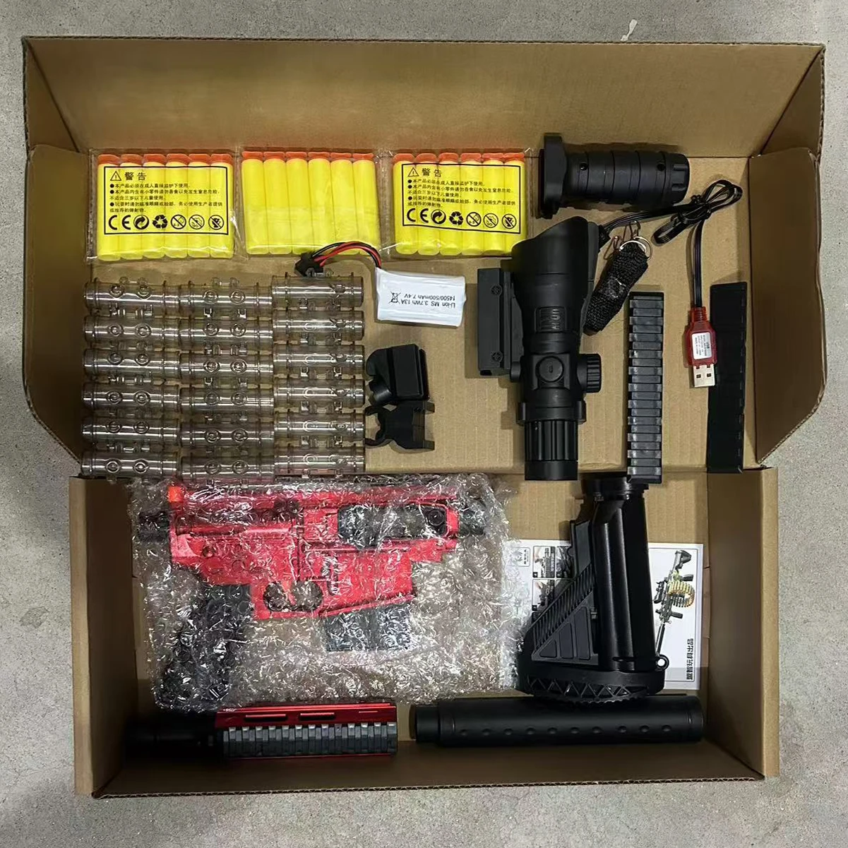 Toy Electric Burst Soft Bullet Gun M416 Kidsren's Toy Gun Boy Toy Hand-Automatic Dual Mode Version - Bullet Chain M416 6