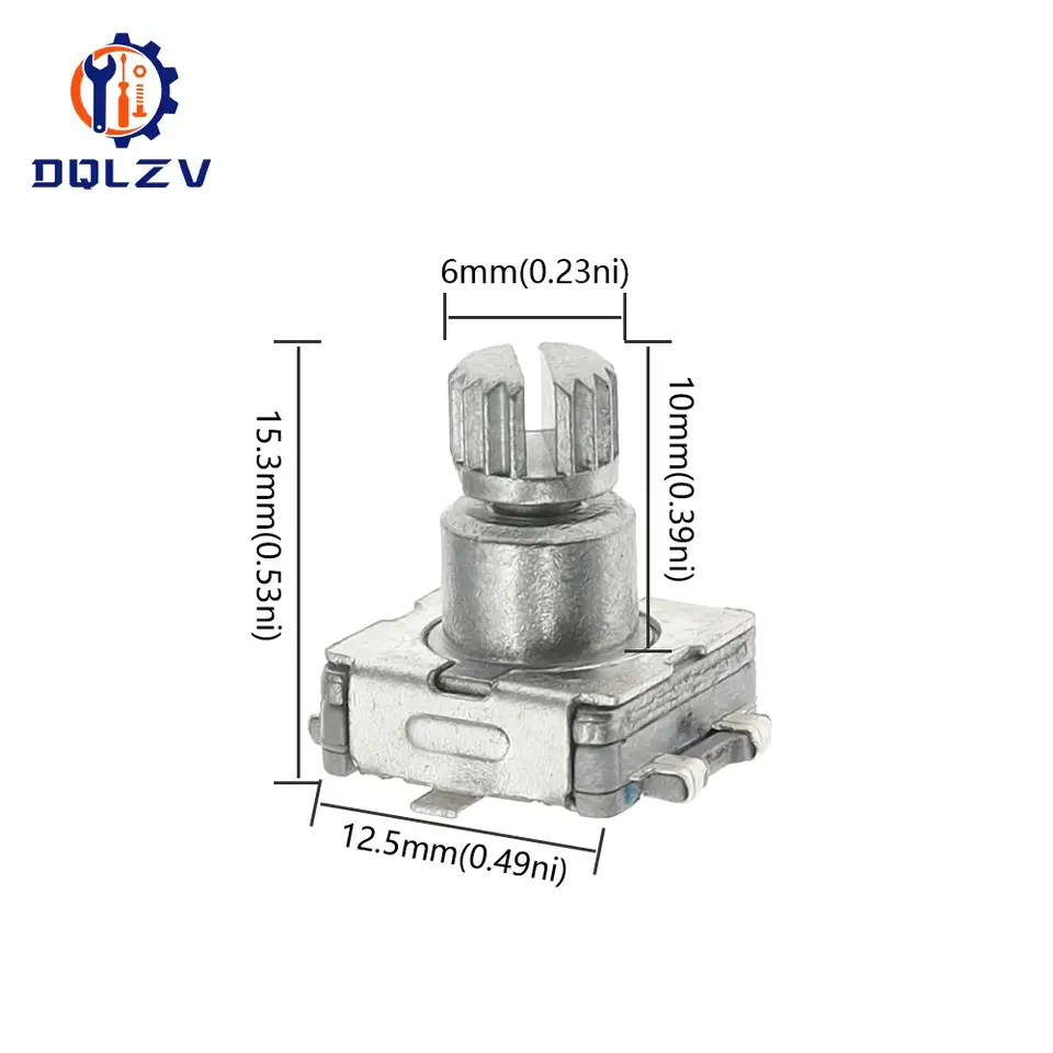 EC11 Rotary Encoder Code Switch With Push Button10MM 30 Position 360 Degree Infinite Rotation SMD 5pin Plum Shaft image 6