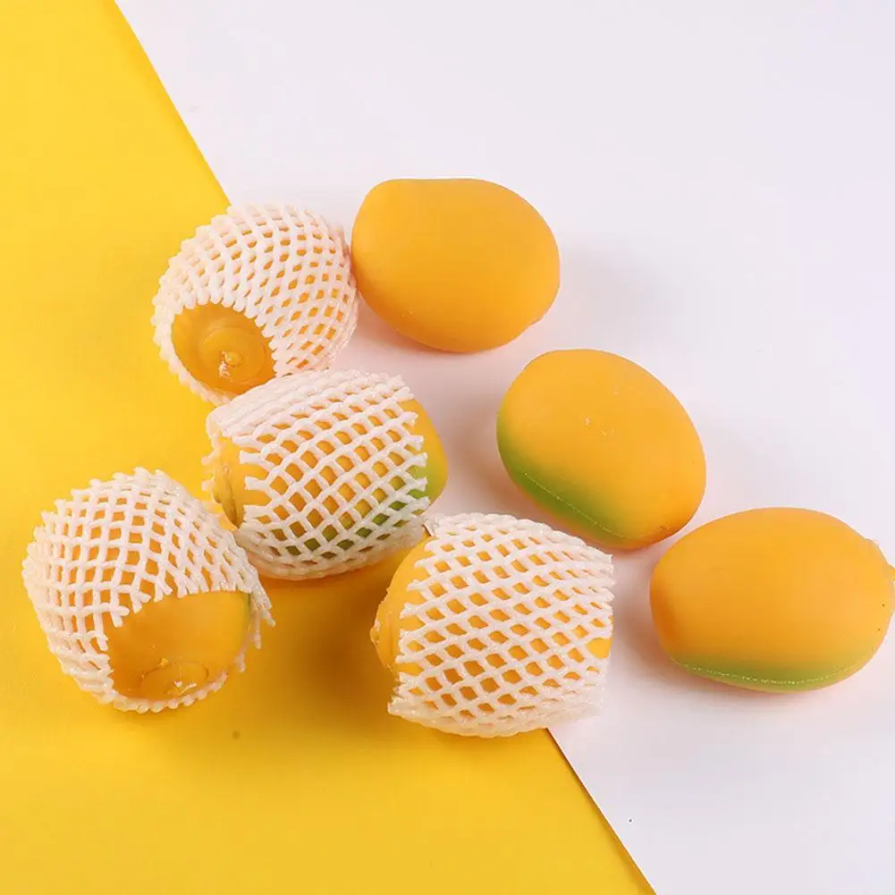 

Simulation Mango Squeeze Toy Soft Stress Relief Decompression Toy Antistress Ball