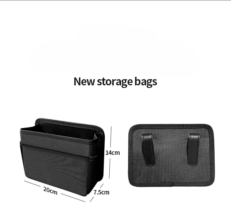 🚘Compact Car Organizer – Hanging Trash Bin with Storage Pockets🗑️