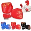 1 Pair Punching Training Workout Fight Exercise Mitts Kids Leather Boxing Gloves Kids Children Train Gym Glove Hand Protector