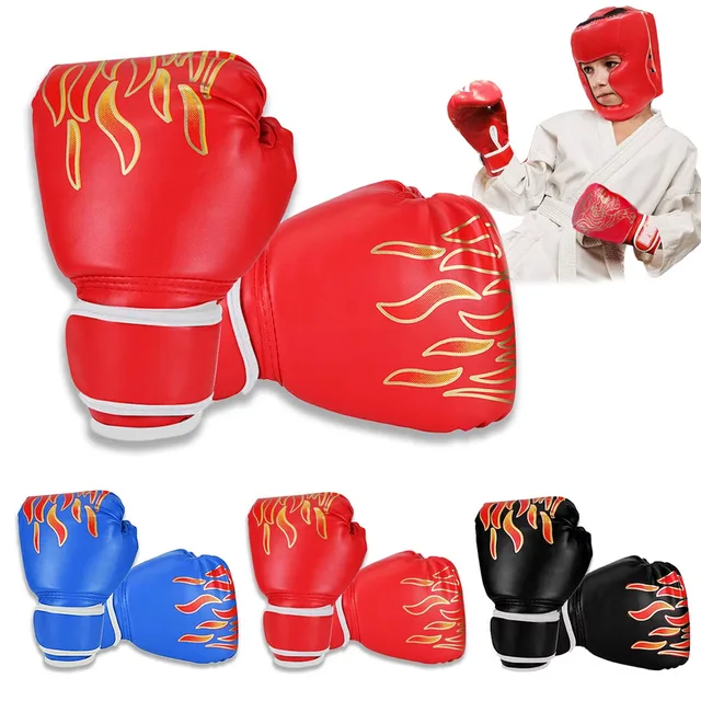 1 Pair Punching Training Workout Fight Exercise Mitts Kids Leather Boxing Gloves Kids Children Train Gym Glove Hand Protector 1 Pair Punching Training Workout Fight Exercise Mitts Kids Leather Boxing Gloves Kids Children Train Gym Glove Hand Protector