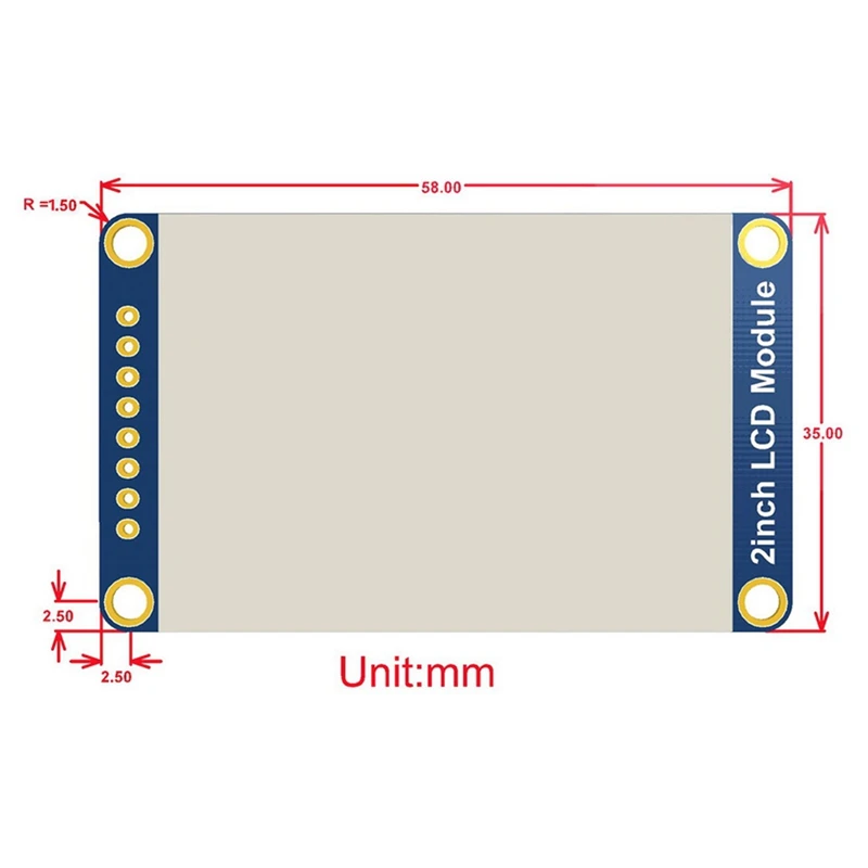 Waveshare-  ڿ 2 ġ IPS LCD ÷, 65K RGB , 320X240 ȼ, SPI ̽  ST7789VW ̹