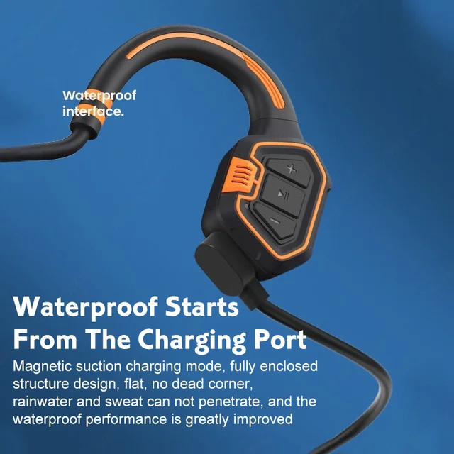 AS9 Bone Conduction Bluetooth 5.1 Earphones IP68 Waterproof Swimming Earphone Wireless Headphones Sports Outdoor Running Earbuds 4