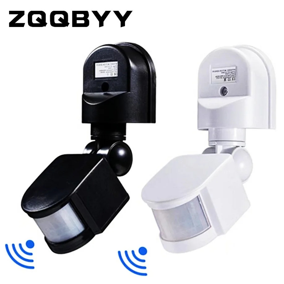 

LED Motion Sensor 220V 12V 24V Automatic Infrared PIR Infrared Detector 180 Degree Rotating Outdoor Timer Switch Motion Sensor