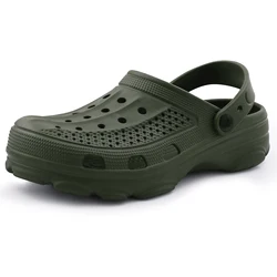 Breathable Non-Slip Comfort Clogs for Men - Versatile Indoor & Outdoor Casual Sandals (Green)