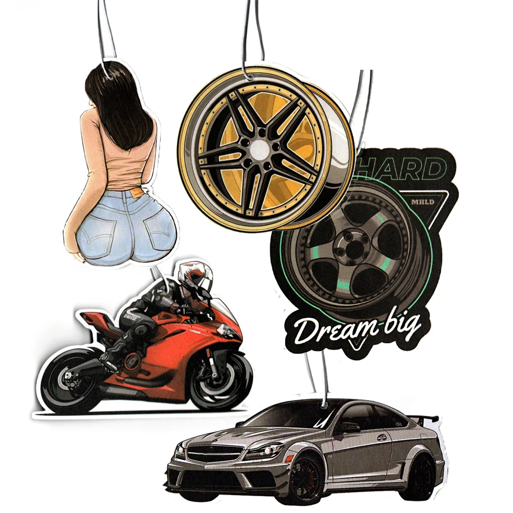1pcCarRearViewMirrorHangingPrettyGirlCarAirFreshenerInterior
