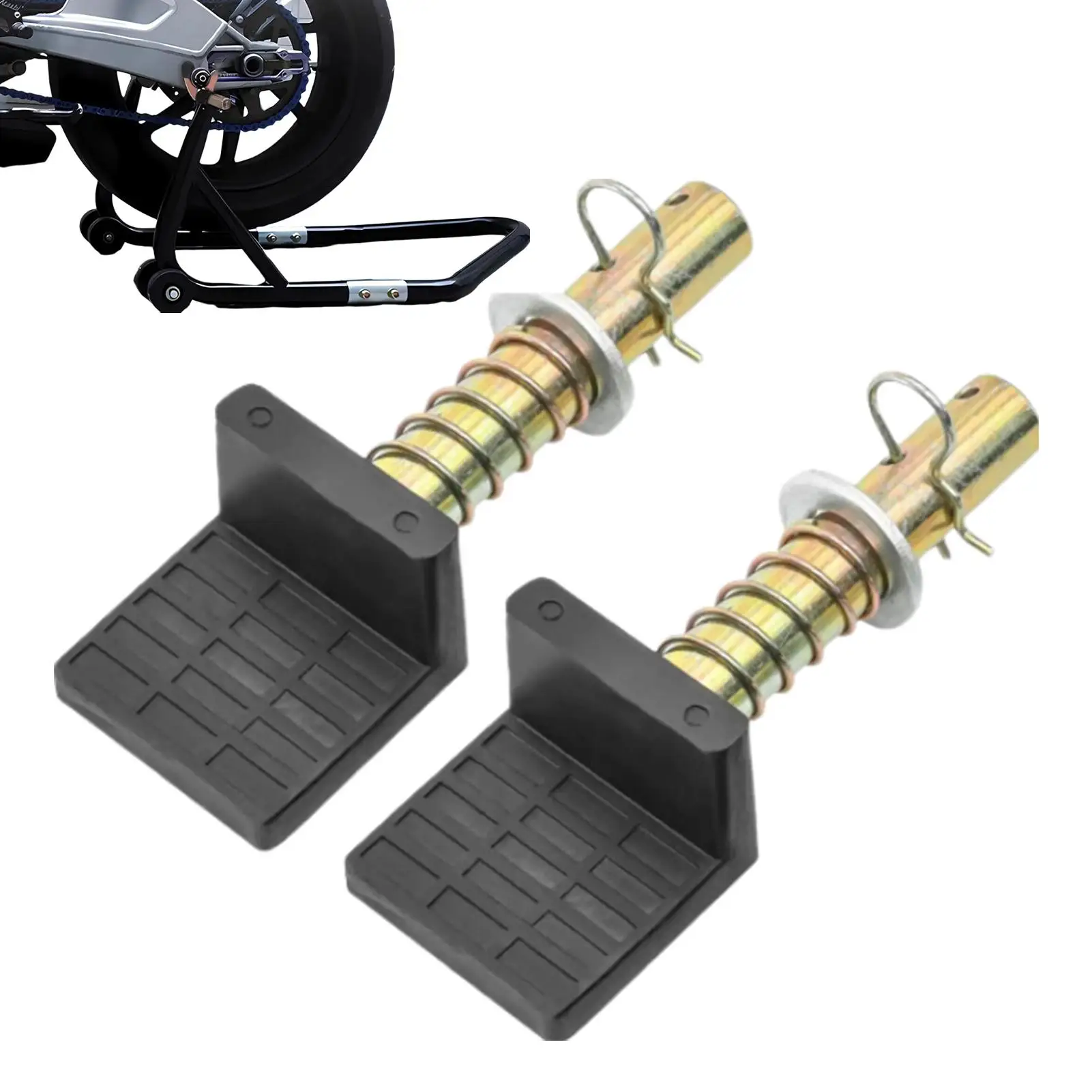 Motorcycle Parking Stand Hooks U / L-style Motorcycle Paddock Stand Attachments Support Frame Swingarm Spool Slider Lift Stand