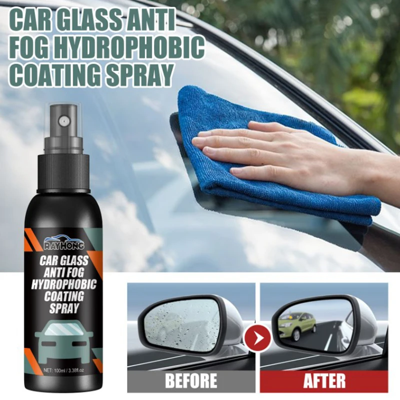 

Water Repellent Spray Anti Rain Coating For Car Glass Hydrophobic Anti-rain Car Liquid Windshield Mirror Mask Auto Polish Kit