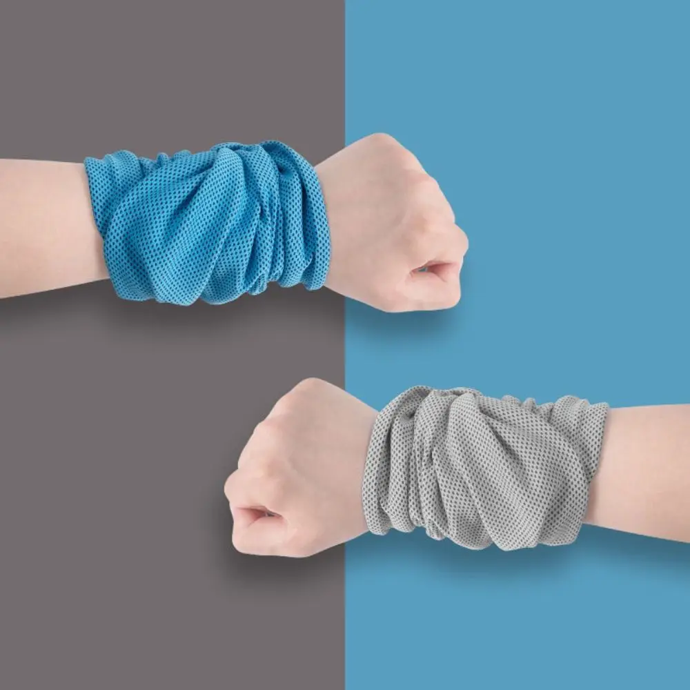 Portable Polyester Fiber Sports Wrist Sweat Towel Sweat Absorption wrist wipe Sweatband Wrist Protector Fitness Camping Running