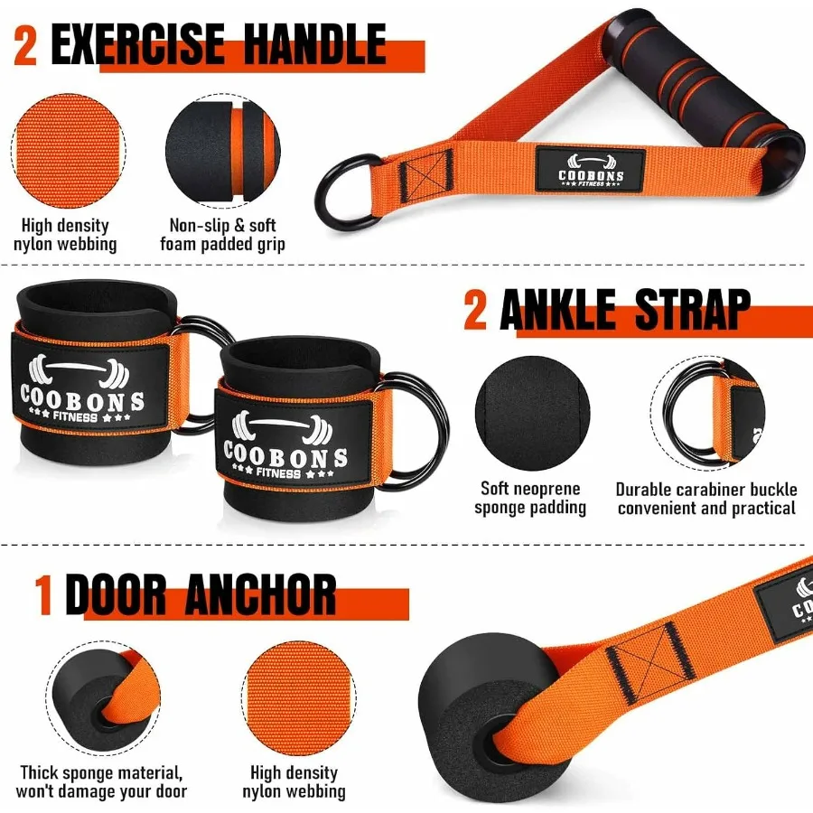 Heavy Resistance Bands for Working Out 300LBS Exercise Bands with Handles Workout Bands for Men Weight Fitness Bands Set for Mu