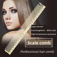 1Pc Hairdressing Comb Hair Cutting Comb Natural Resin Double Sided Scale Barber Shop Hair Salon Professional Styling Tool Y0416 1