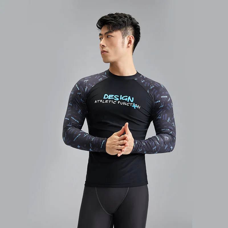 Men Surfing Top Long Sleeve T Shirt For Swimming Protection Uv 5xl Rashguard Shirt For Teen Boys