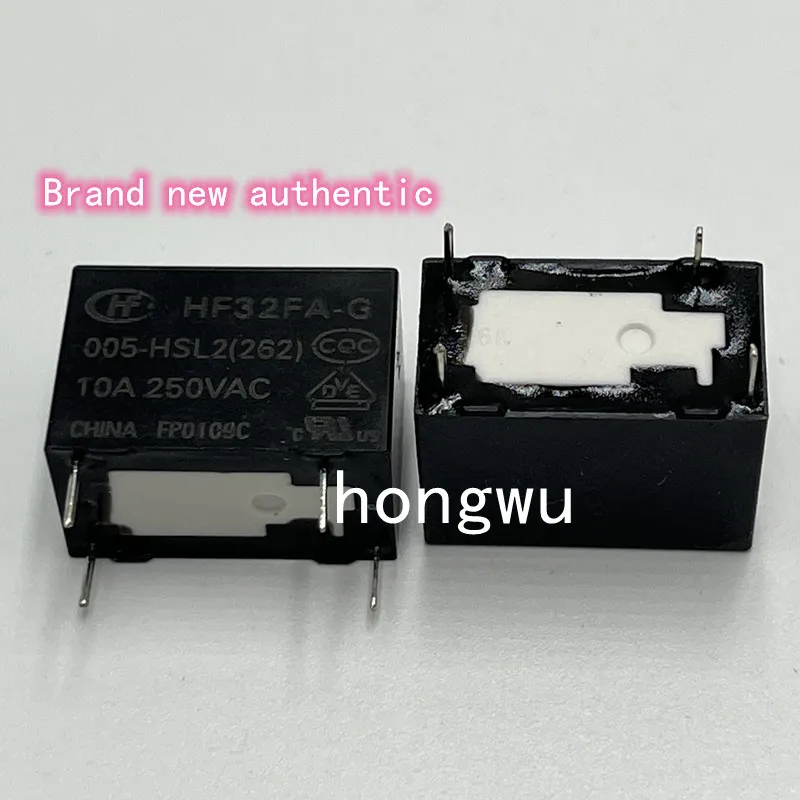 

100% Original New 2PCS HF32FA-G-005-HSL2 DC5V relay 10A 4pins