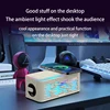 CRELANDER Y19 Speakers Wireless Charger Denoise HiFi Stereo Sound Equipment RGB LED Flashing Portable 5.3 Bluetooth Speaker 5
