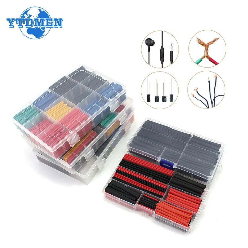 Heat Shrink Tubing Kit Thermal Insulation Shrinking Tube Heat Shrink for Cables Shrink Wrap Electronic Kit heat shrink tubing kit thermal insulation shrinking tube heat shrink for cables shrink wrap electronic kit