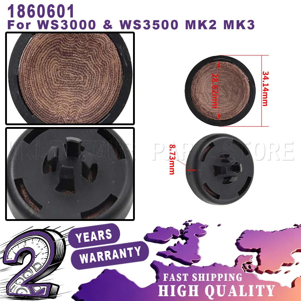 새로운 1860601 WS3000 WS3500 MK2 MK3 BPW Winterhoff 마찰 패드 세트 교체 용 안정기 커플 링 2Pcs 자동차 액세서리