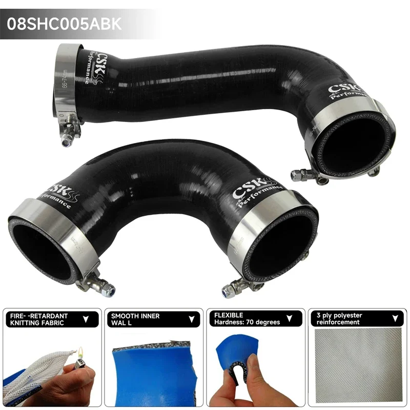 Silicone Intercooler Intake Hose Clamps Kit  For Audi A3/S3 / VW Golf GTI R MK7 1.8T 2.0T TSI