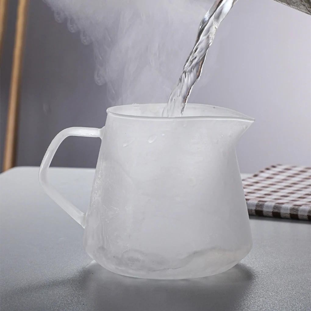 Coffee Server Glass 450ml/600ml Reusable Drink Pour Over Drip with Scale Home Hotel Picnic Camp Pot Accessories Gifts