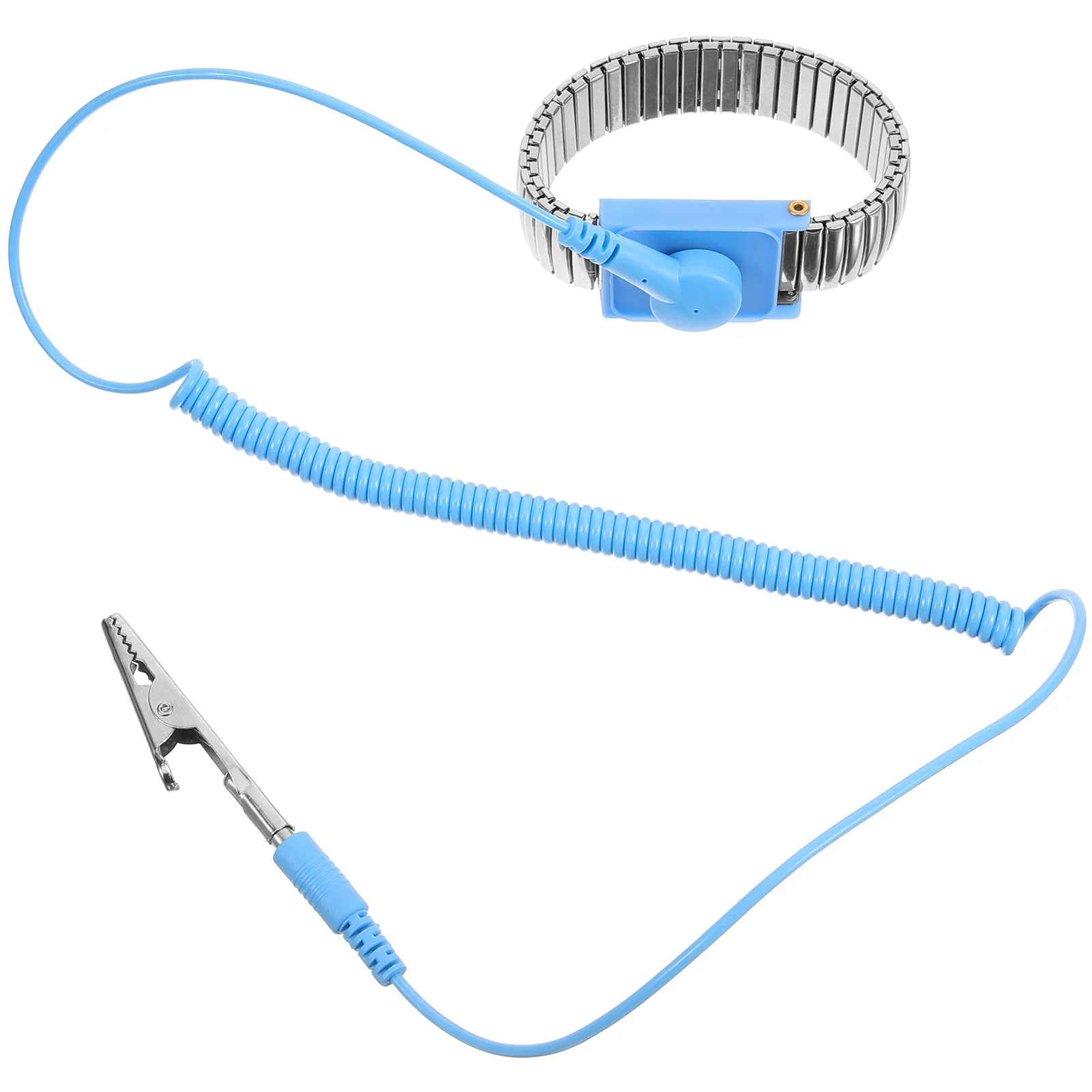 Cordless Anti-static Wrist Strap Straps Pu Stainless Steel Grounding Reusable ESD