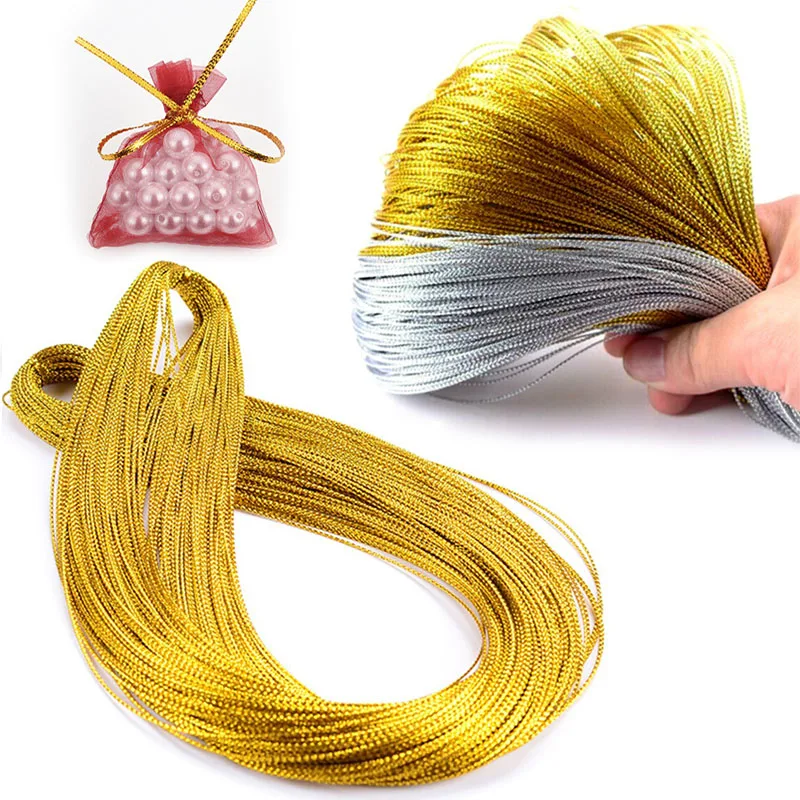 Gold Metallic Jewelry Thread for DIY Braid Bracelets & Hanging Tags