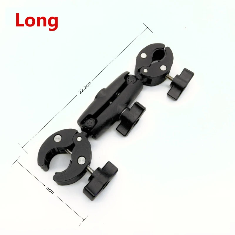Double Clamp Camera Mount Magic Socket Arm Bracket Umbrella Pole Monitor Photography Reflector Studio Accessories