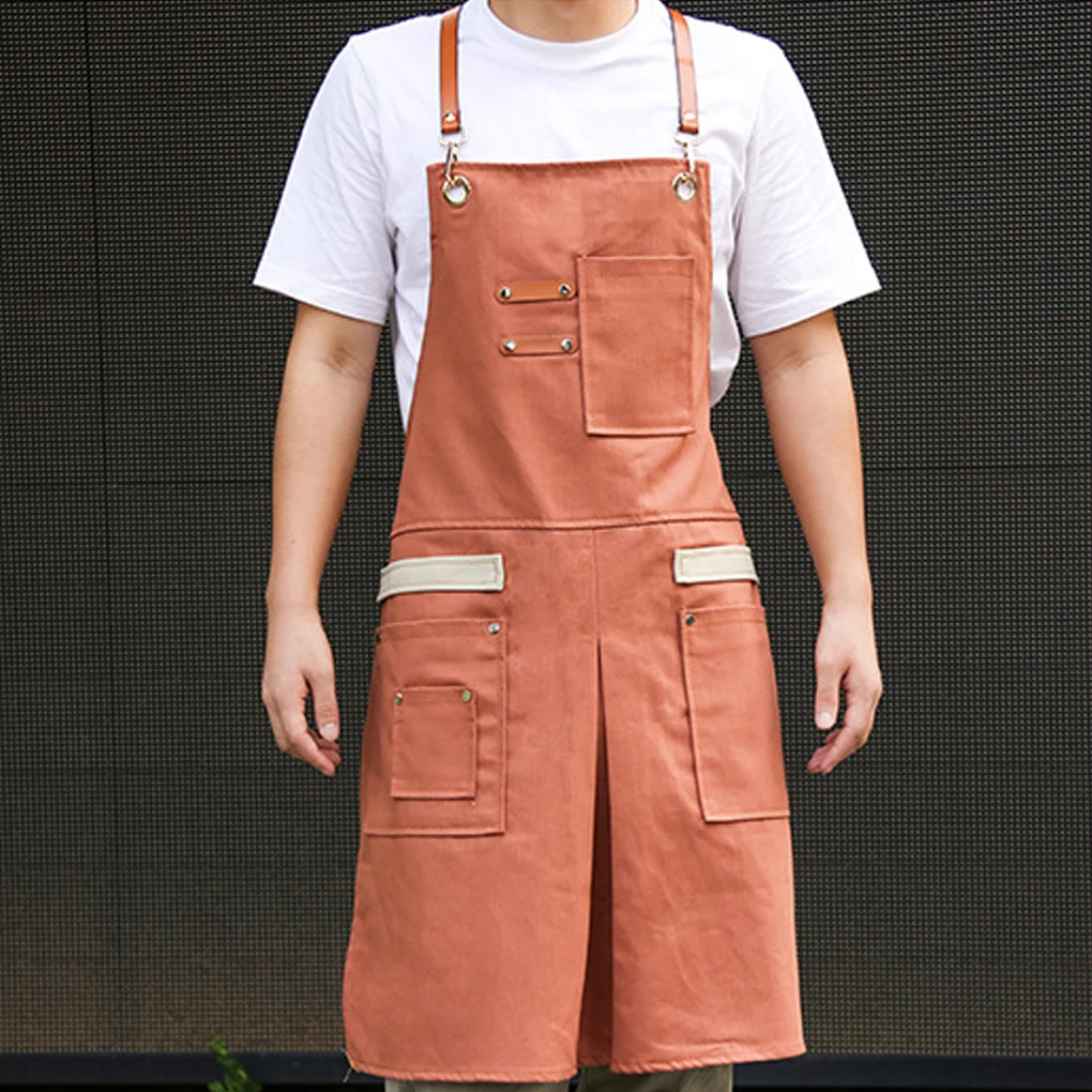 Work Apron Woodworking Carpenter Craftsman DIY Canvas Bib