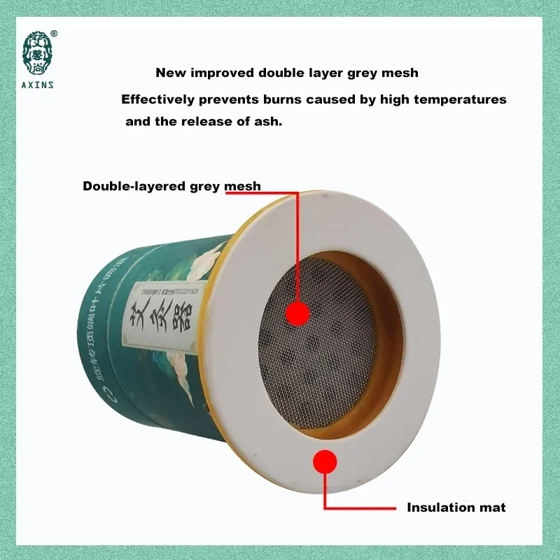 Portable Moxibustion Kit, Home Moxibustion Boxes with 42 Moxa Rolls, Pain Relieving, Heat Therapy, 3 Pack