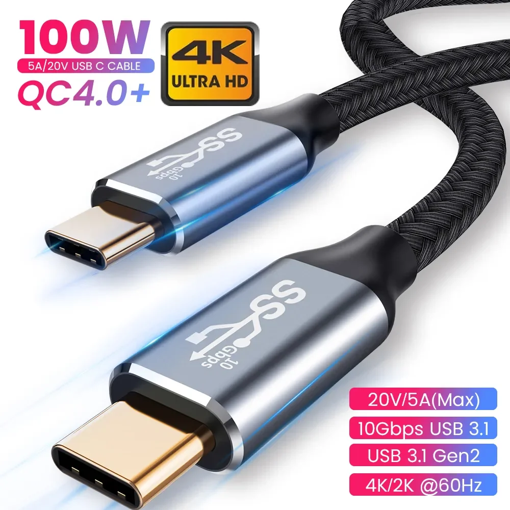 Cable USB 2.0 type C 0.5m AK-USB-36 100W