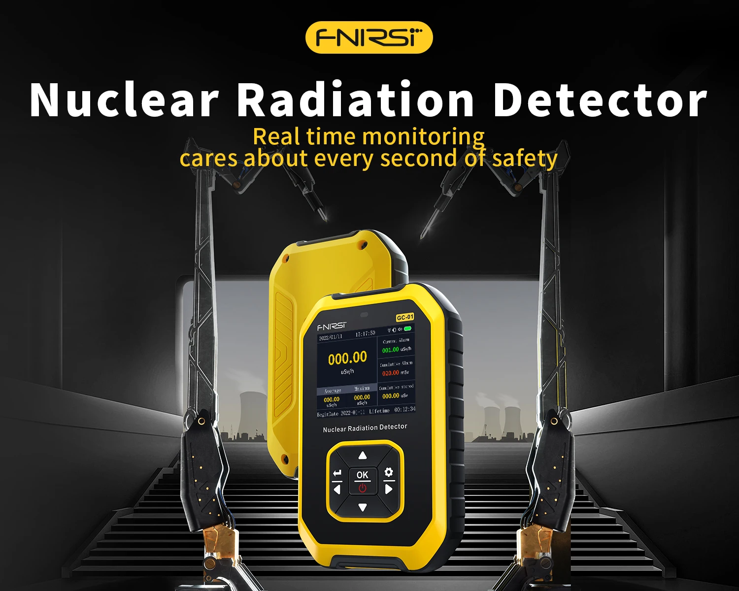 GC-01 Radioactive Monitoring Tool, Handheld Radiation Tester for X-ray, Beta, Ga