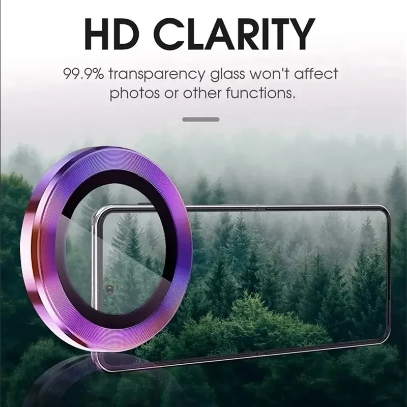 Bling Cover Lens - Glitter Ring Tempered Glass Camera Lens Protector