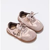 Children's Board Shoes Four Seasons Models Casual Girls Sneakers Two-Color Non-slip Round Head Cute Casual Lace-up Kid's Shoes 6