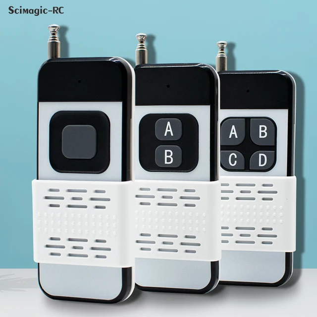 1527 Learning Code Remote Control 433Mhz Wireless RF Module 1/2/4CH Long Range 1000m For Lamps Lights Gate Door 1