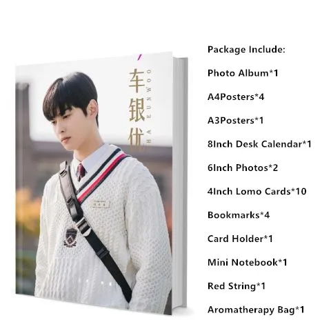 

2023 New Arrival Korean Actor Cha EunWoo 여신강림 True Beauty Photo Books HD Posters Calendars Posters