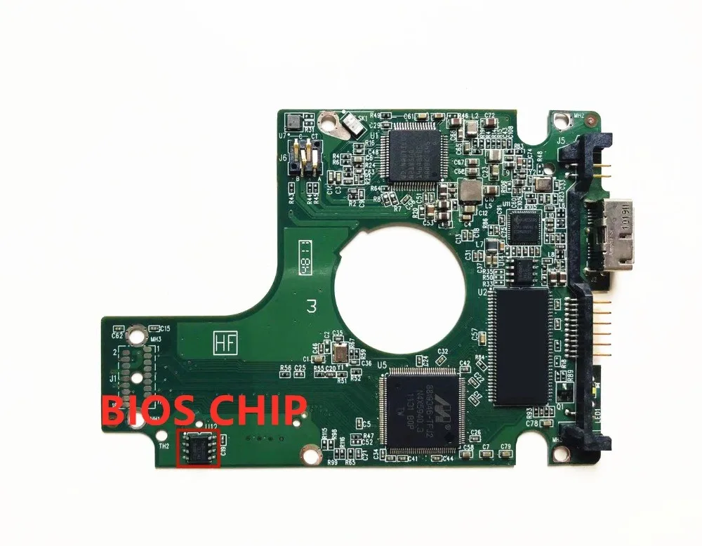 Pcb e Placa Lógica de Hdd 2060771801002 Rev a 2060-771801-002 Rev p1 2060-771801-002 Rev p1 Wd5000bmvw Wd10jmvw - Imagem 3
