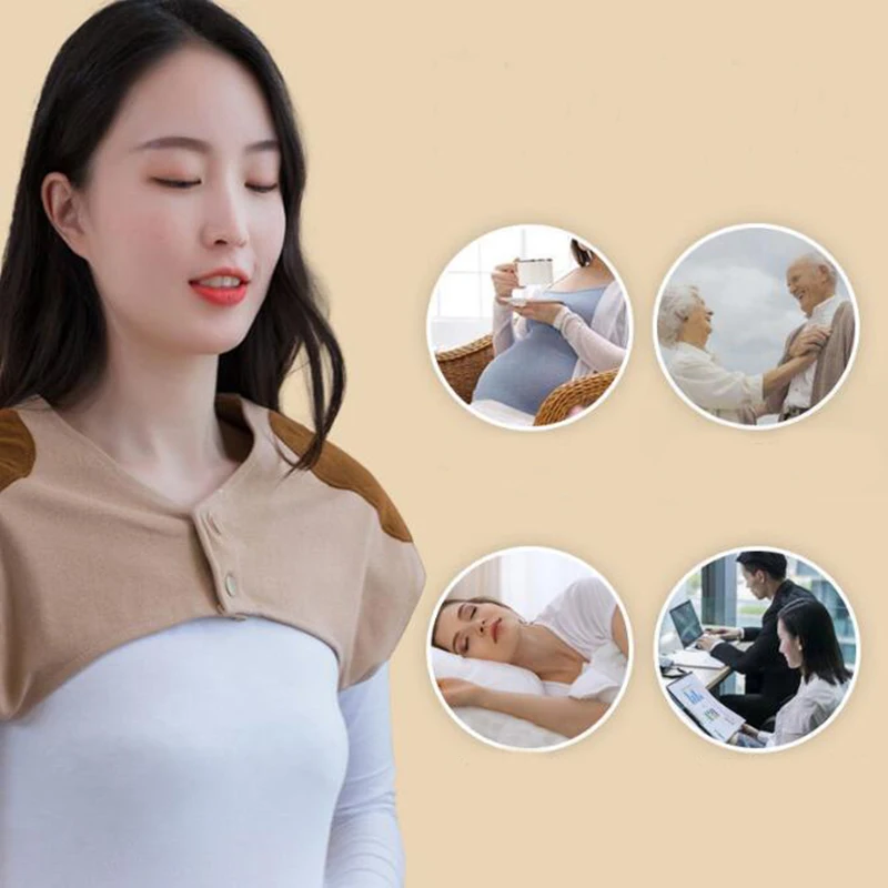 

Multi-functional Cotton Shoulder Protector Warm and Comfortable Shoulder Vest Shoulder and Neck Protection for Middle-aged Women