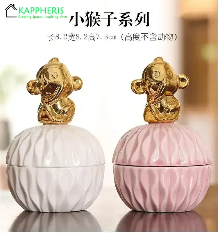1PCS Empty Ceramic Jars for Candles Glass for Scented Candle Making Kit Luxury Container Candy Container