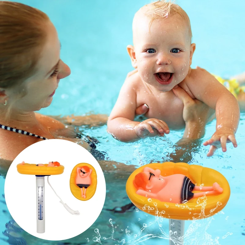 

Portable ABS Plastic Swimming Pool Floating Thermometer Bathtub SPA Hot Tub Fish Ponds Water Temperature Measuring Meter