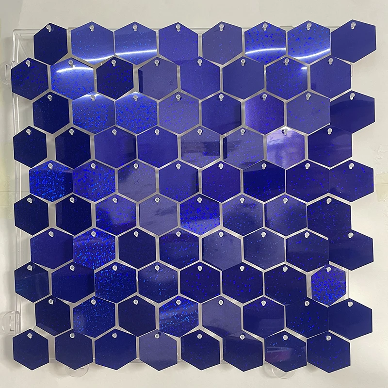 hexagon navy blue