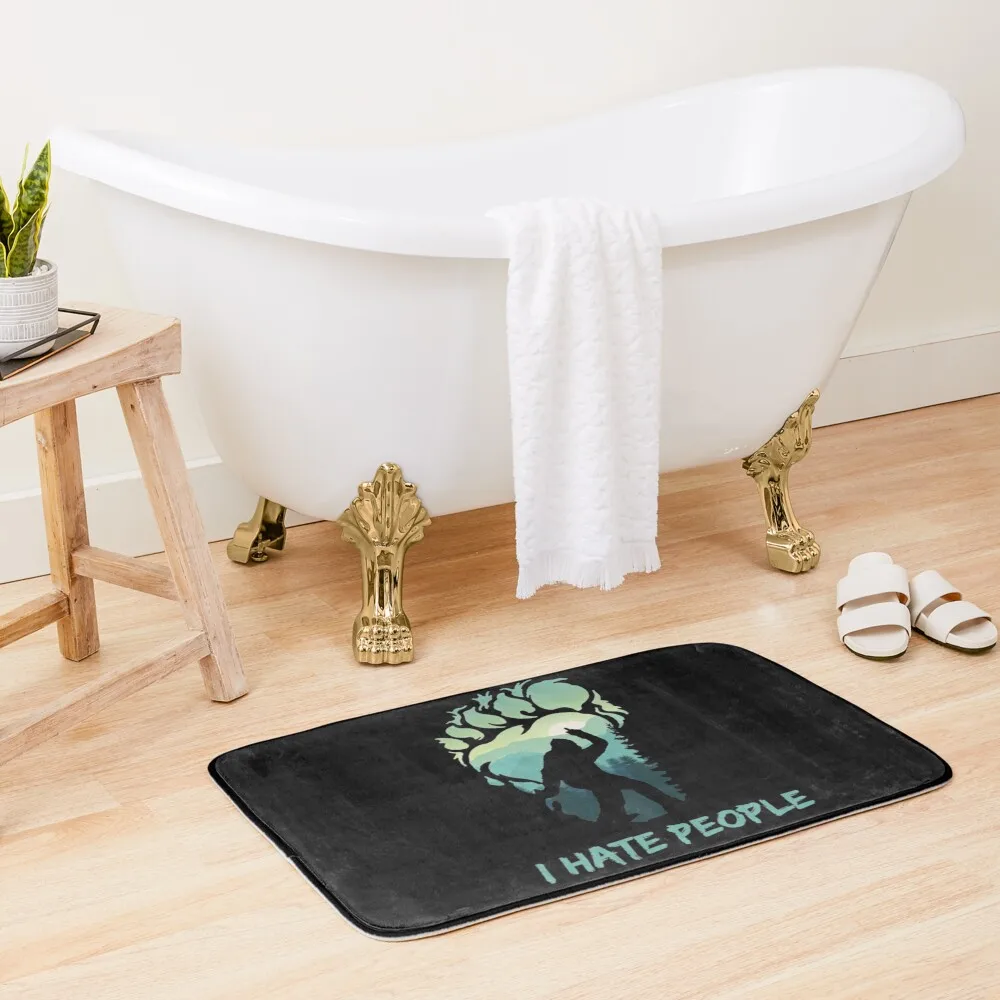 

I Hate People Bigfoot T-ShirtI Hate People Bigfoot Bath Mat Bathroom Floors Bathroom Utensils Carpets For The Bathroom Mat