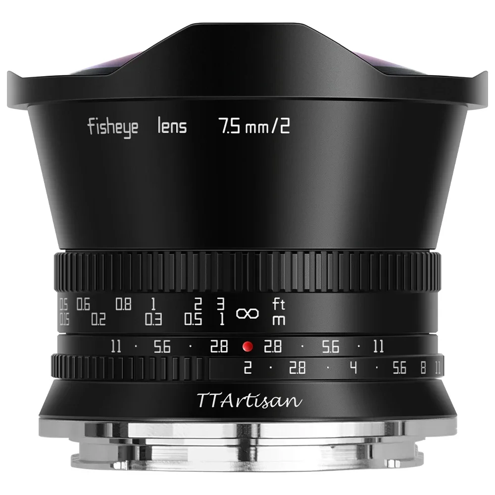

TTArtisan 7.5mm F2 APS-C Large Aperture Fisheye Lens for Sony E Fuji X Canon M Panasonic L M43 Nikon Z Canon R Mount Cameras