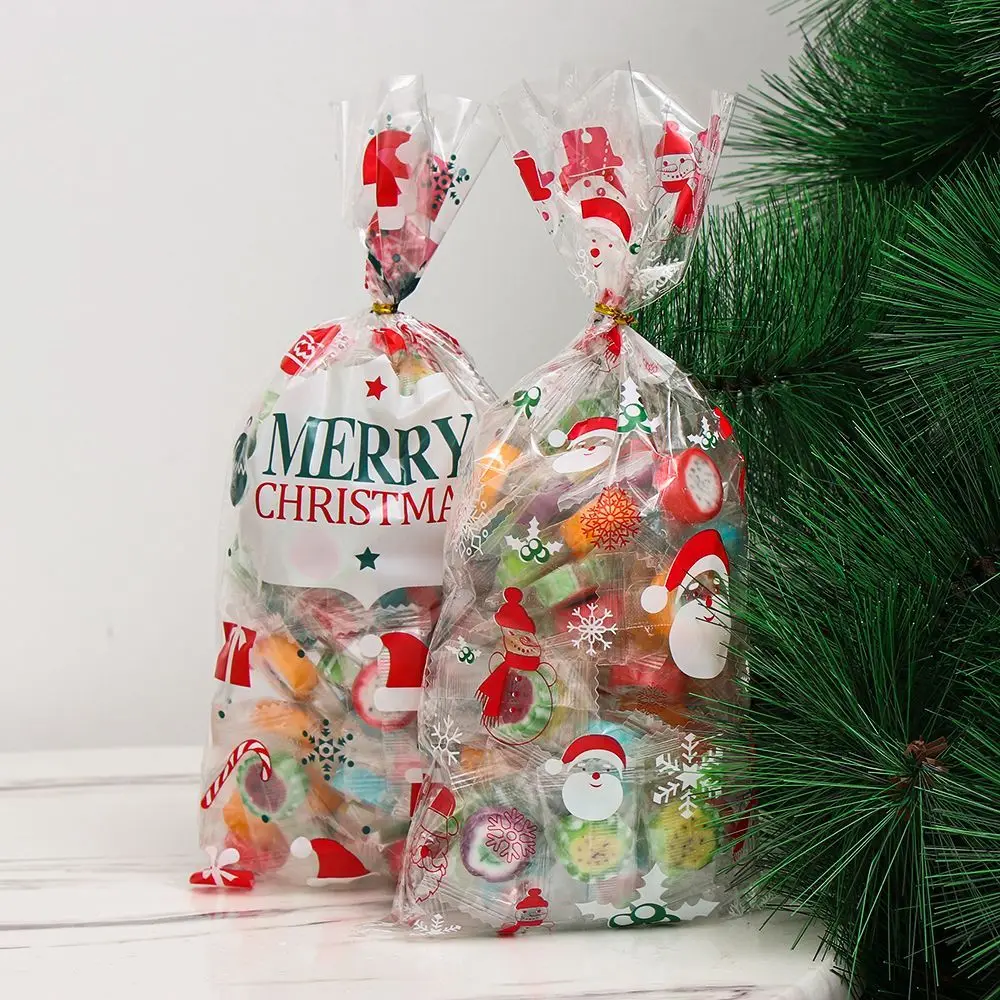 Plastic Cellophane Christmas Cellophane Bags Small Christmas Treat