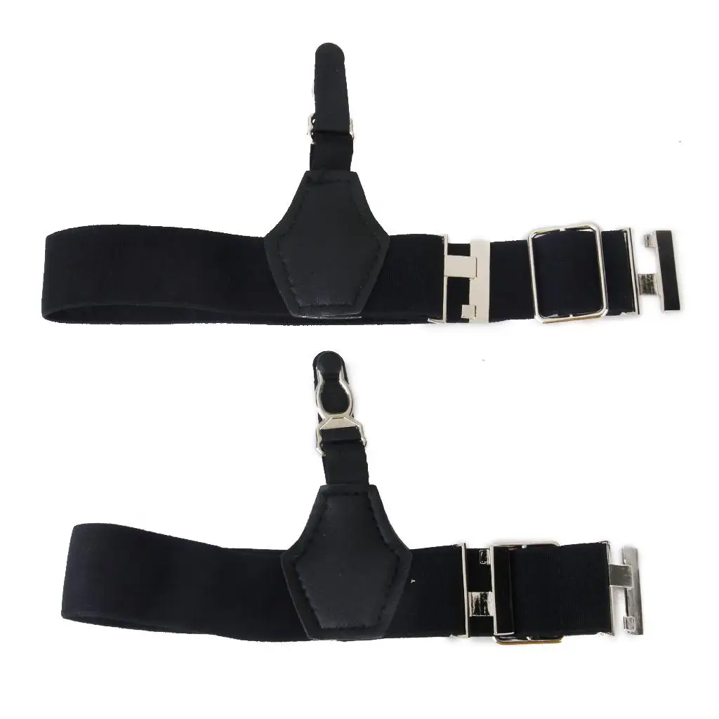 Unisex 1 Pair Elastic Webbing Adjustable Garters Sock Suspender Accessories