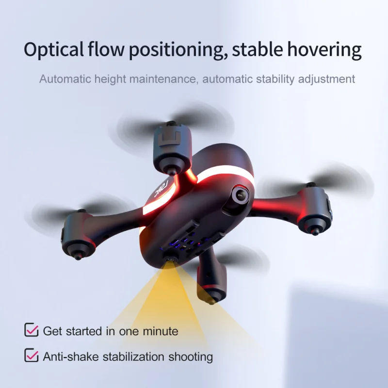 2022 New Rc Drone WiFi Fpv Mini Drone Quadcopter Foldable Real-time Transmission Helicopter Toys with LED Lights Aerial Vehicle