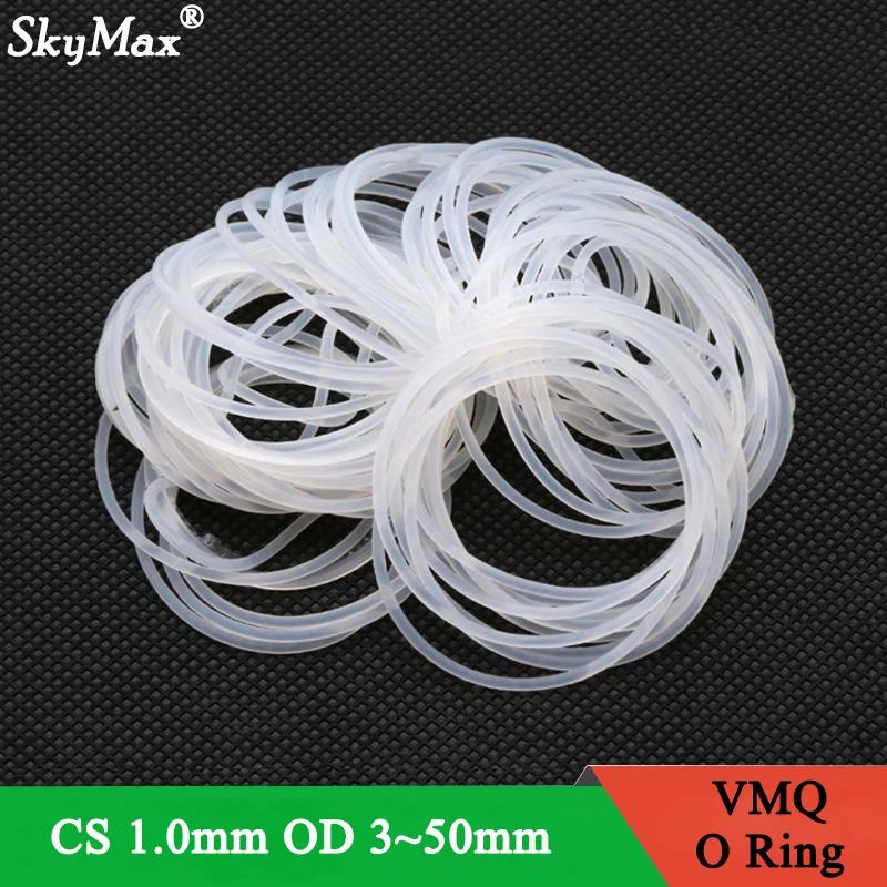 M_M_S Select Size ID 5mm-20mm VMQ Silicone O-Ring Gaskets Washer 5mm Thick 