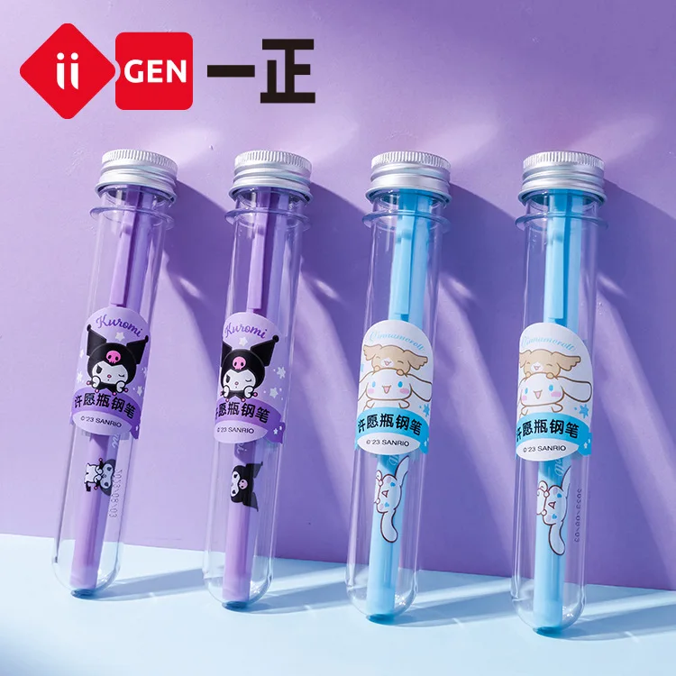 

20 Pcs Sanrio & Iigen Stationery Cartoon Image Pen Wishing Bottle Kuromi My Melody School Supplies Stationery Wholesale