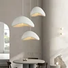 Japanese Wabi-sabi Style Living Room Chandeliers Dining Room Bar Lights Nordic Designr Curve Pendant Lights LED Home Decoration 1