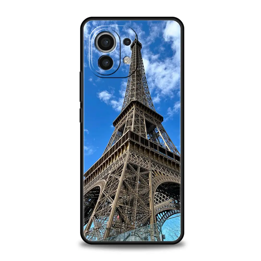 Elegant Red Umbrella Eiffel Tower Soft Phone Case